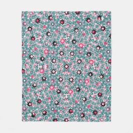 Babyblanket för Blommigt i hand plockade - Mjuk oc Fleecefilt