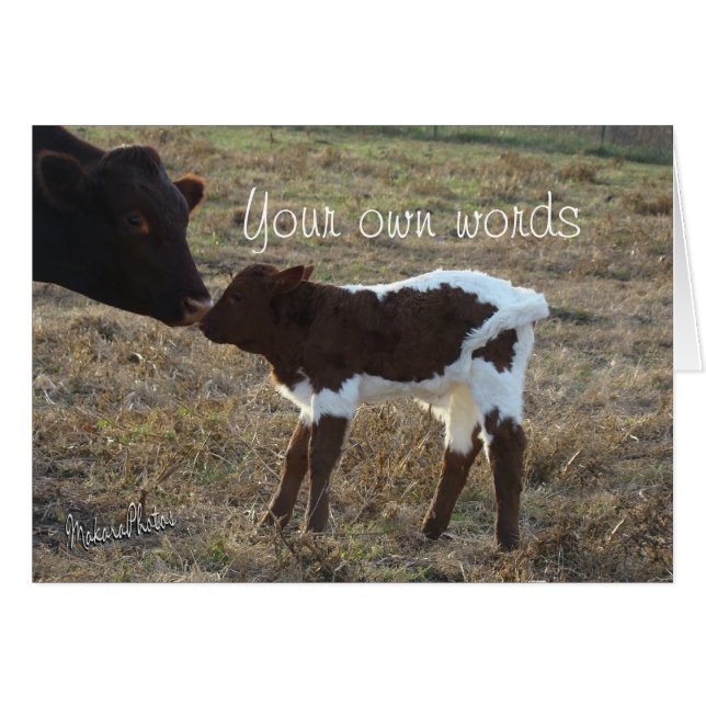 BabyBliss-något tillfälle-skräddarsy Hälsningskort (Framsidan Horizontal)