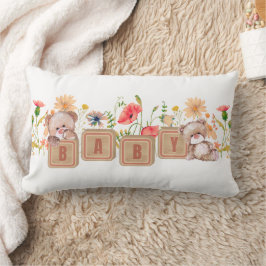 Babyblock, Björnar och Vildblommor Ländkudde Lumbarkudde
