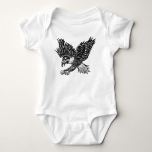 Babyblus med örn och framtida snowboardåkare t shirt