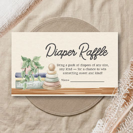 Babyböcker och Brunch Neutral Dopppresent Raffe Tilläggskort