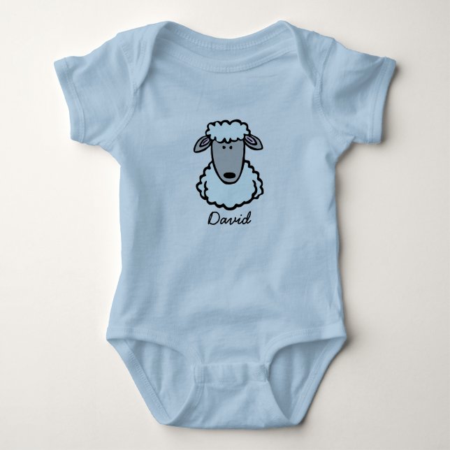 Babybody blau "David" Tröja (Framsida)
