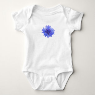 Babybody kostym med blå kornblomma t shirt