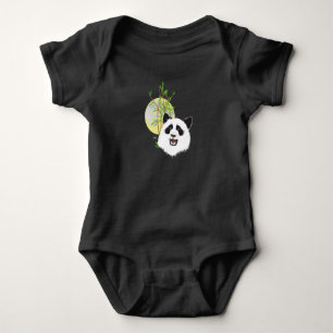 Babybody mit grossem Panda Baby Strampler T Shirt