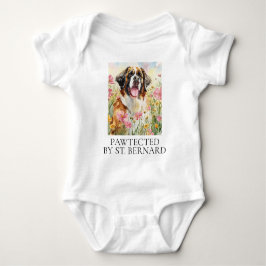 Babybody – Pawtected av Sankt Bernhard T Shirt