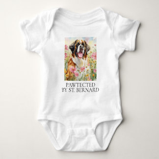 Babybody – Pawtected av Sankt Bernhard T Shirt
