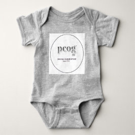 Babybody "PCOG" med skrift och hjärta T Shirt