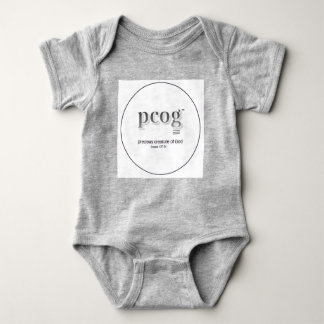 Babybody "PCOG" med skrift och hjärta T Shirt