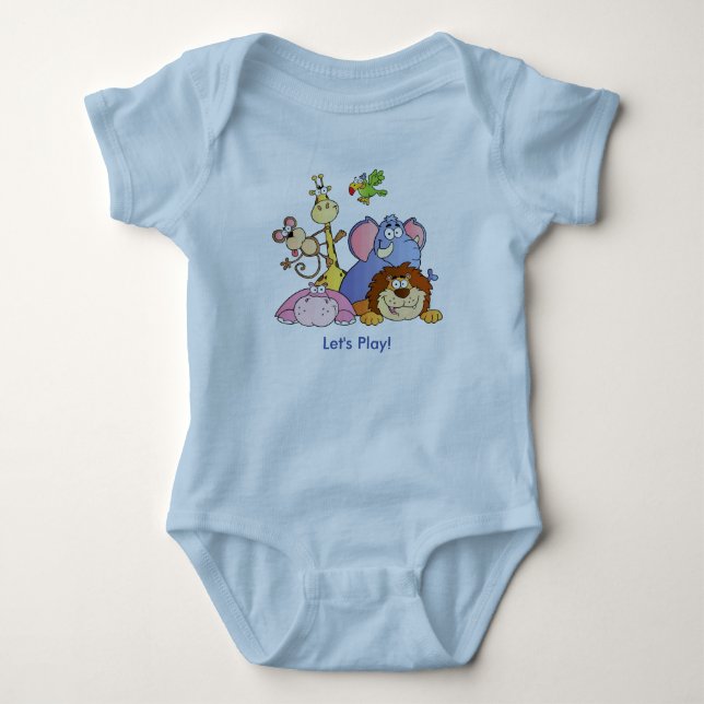 BabyBodysuit--Djungeldjur Tröja (Framsida)