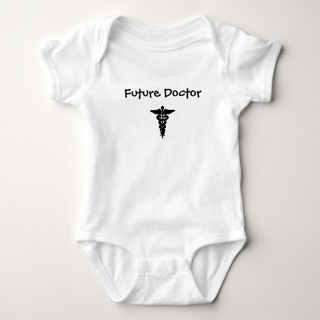 BabyBodysuit "för framtida doktor" T-shirt (Framsida)