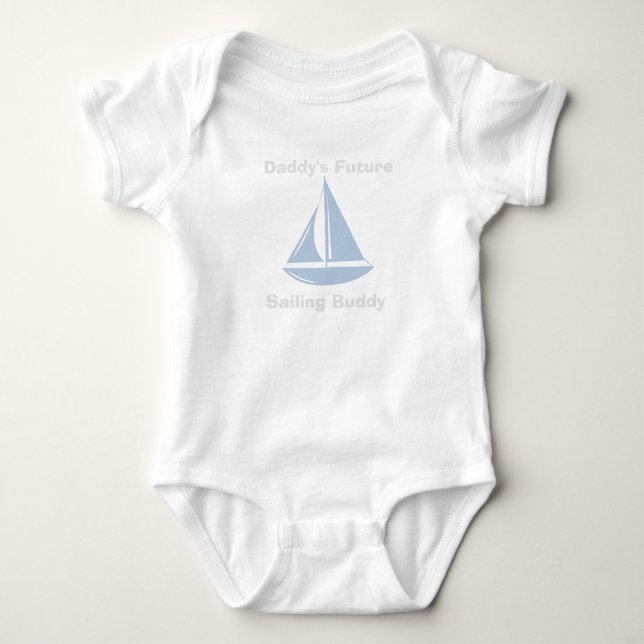 BabyBodysuit med den framtida seglingkompisen för Tee (Framsida)