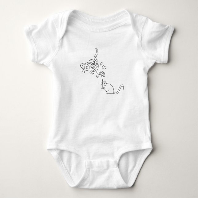 BabyBodysuit - mus Tee Shirt (Framsida)