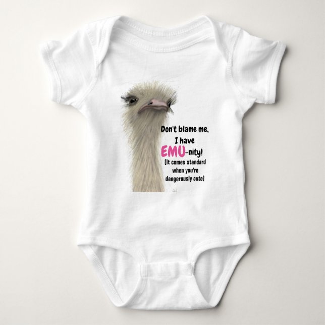 Babybodysuit vid EMU-logik T Shirt (Framsida)