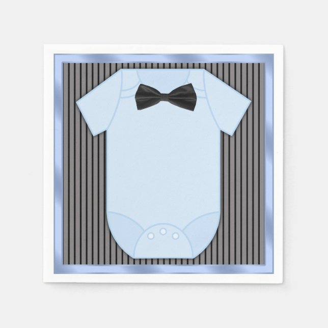 Babyboy Shower för Lille Man Pappersservett (Framsidan)