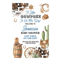Babyboy shower tema Old West