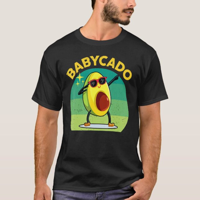 Babycado Dabbing Avocado Kid Manar Women Avocado C T Shirt (Framsida)