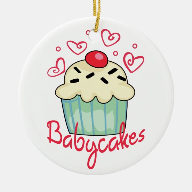Babycakes Julgransprydnad Keramik (Framsidan)