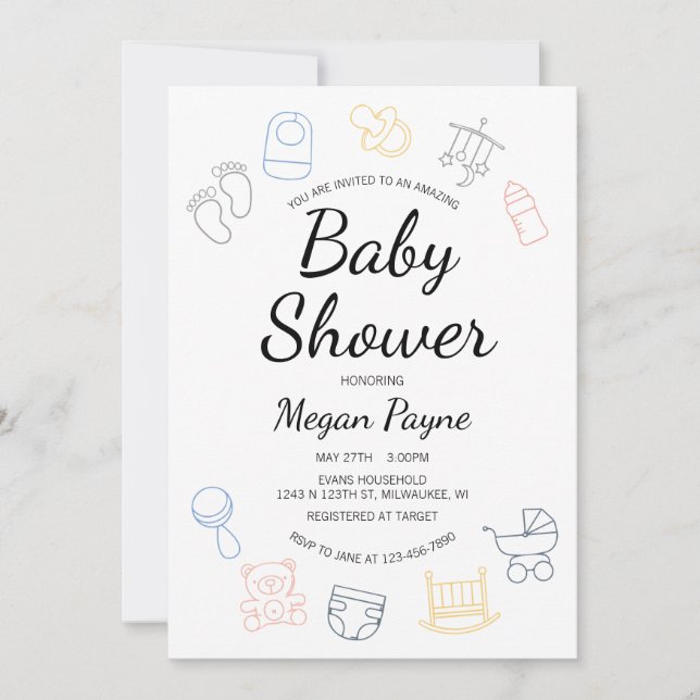 Babycentral Inbjudningar (Framsida)