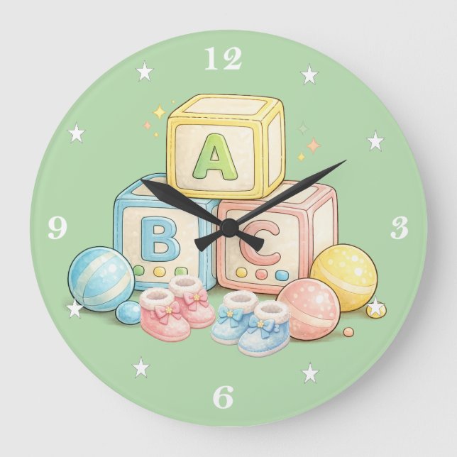 BABYCLOCK-ABCBLOCKS-C - Klockor (Framsida)
