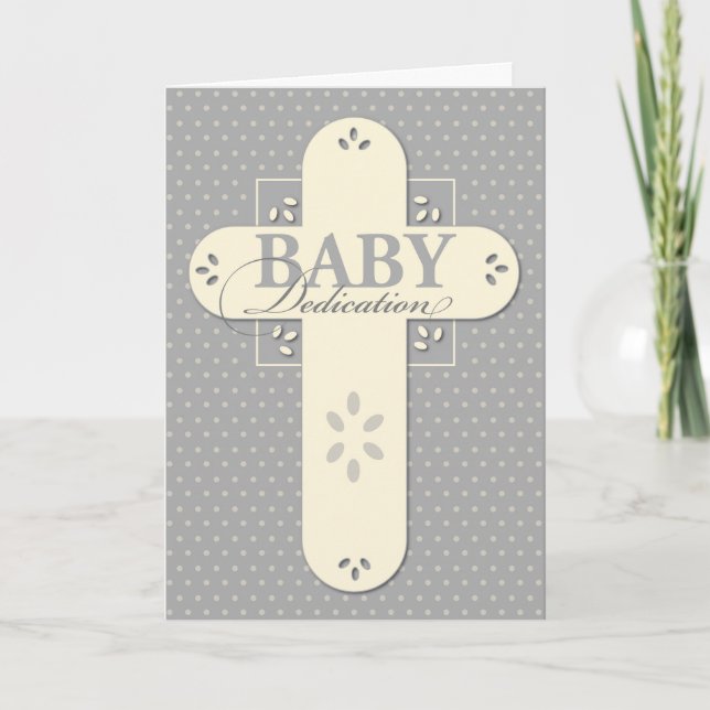 Babydedikationkräm & gråttkor kort (Framsida)