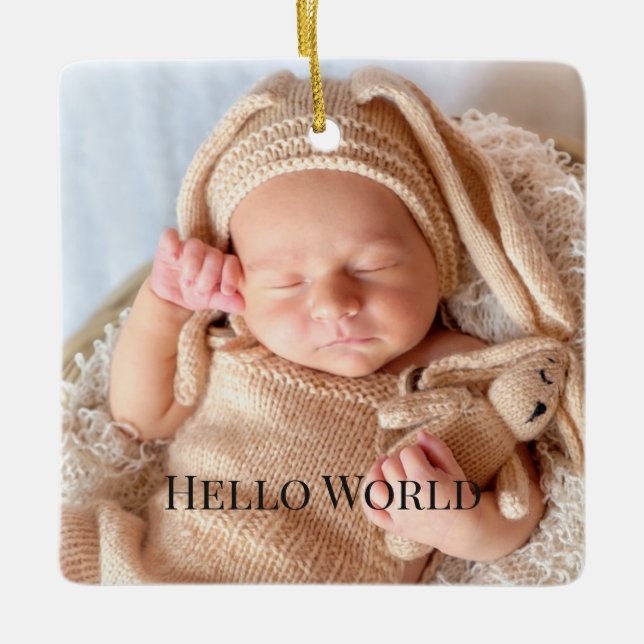Babydekoration Julgransprydnad Keramik (Framsida)