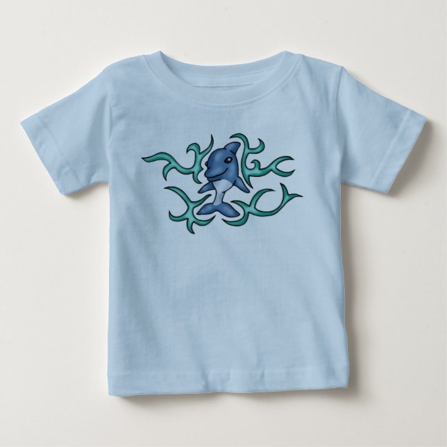 Babydelfint-skjorta Tee Shirt (Framsida)