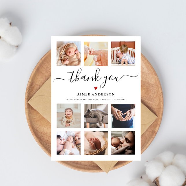 Babydusch 9 fotokollage tack för chicen skript (Skapare uppladdad)