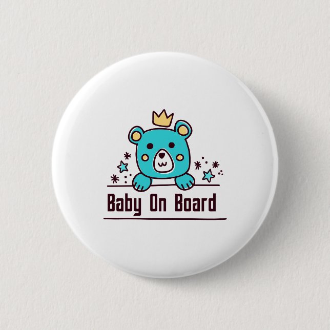 Babydusch baby ombord knapp (Framsida)