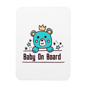 babydusch baby ombord magnet
