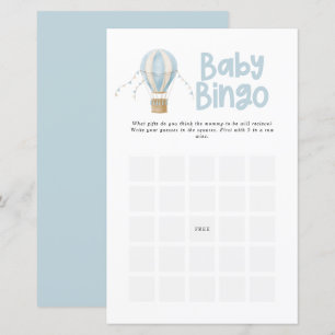 Babydusch bingo modern elegant luftballong