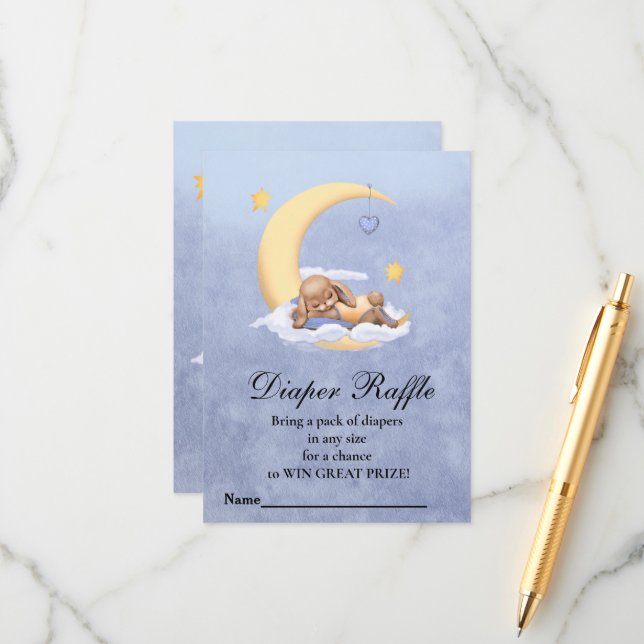 Babydusch Diaper Raffle Tilläggskort (Fram/Back In Situ)