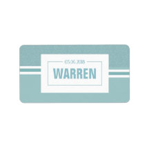 Babydusch, döpning av pojke blå datum