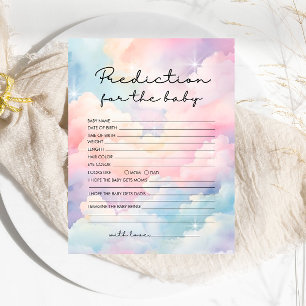 Babydusch för Dreamy Pastel Clouds Prediction Baby