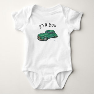 Babydusch för en pojke, antika sedan t shirt