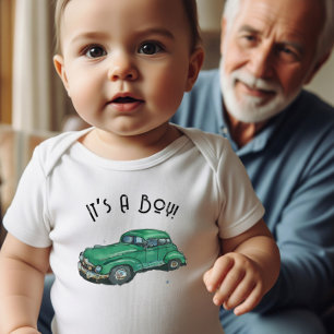 Babydusch för en pojke, med gammal sedan t shirt