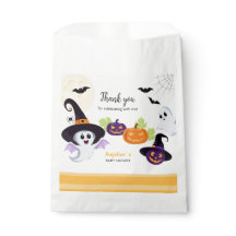 Babydusch för Little Boo Halloween Favor Bags.