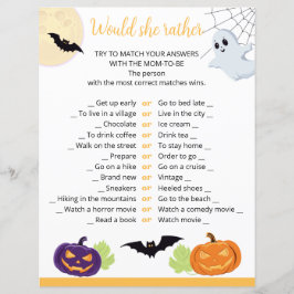 Babydusch för Little Boo Halloween Papper Sheeс