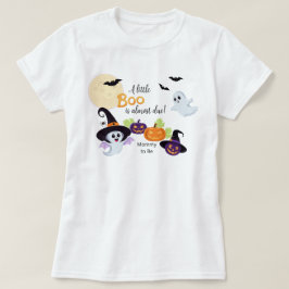 Babydusch för Little Boo Halloween T-Shirt. T Shirt
