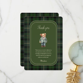 Babydusch för nalle tack kort