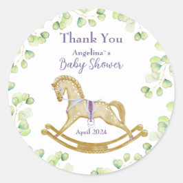 Babydusch-klistermärke Tack Runt Klistermärke