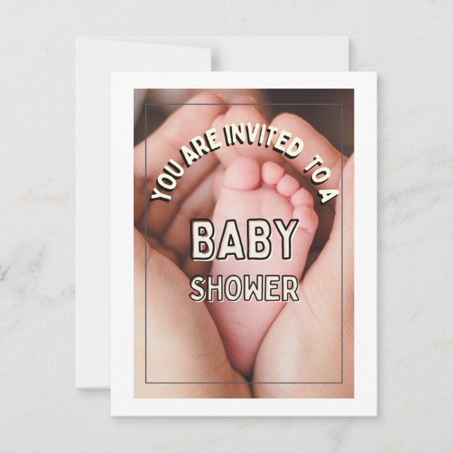 babydusch-kort, babydusch julkort (Framsida)