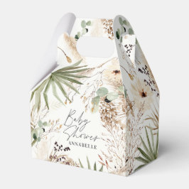 Babydusch, modern rustik pampasgräs presentaskar