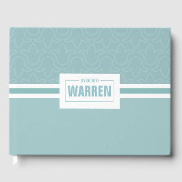 Babydusch, pojke-blått enkelt gästböcker