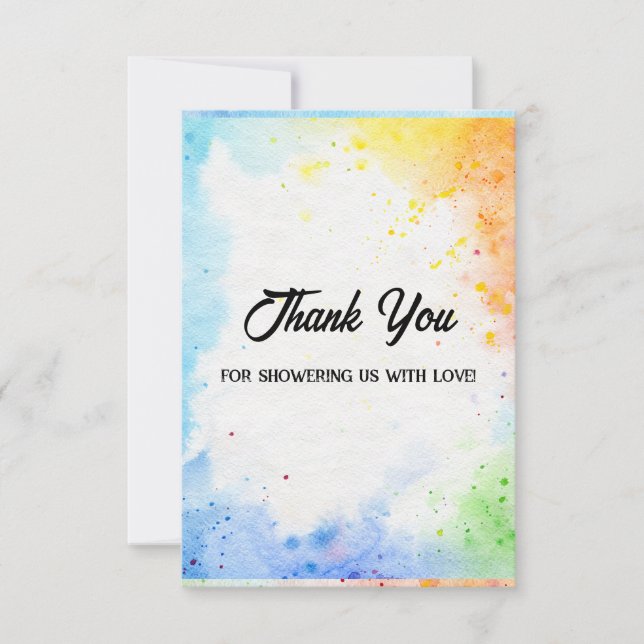 Babydusch tack för ditt kort till Pojke (Framsida)