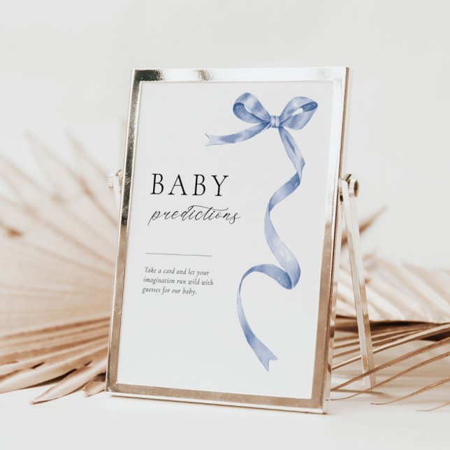 Babyduschförutsägelser bord-tecken med bockdesign poster (Skapare uppladdad)