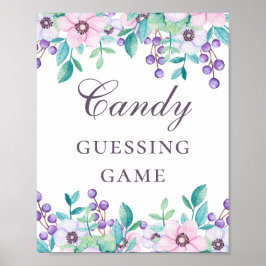 Babyduschgodis, gissningsspel. Gissa hur många Poster