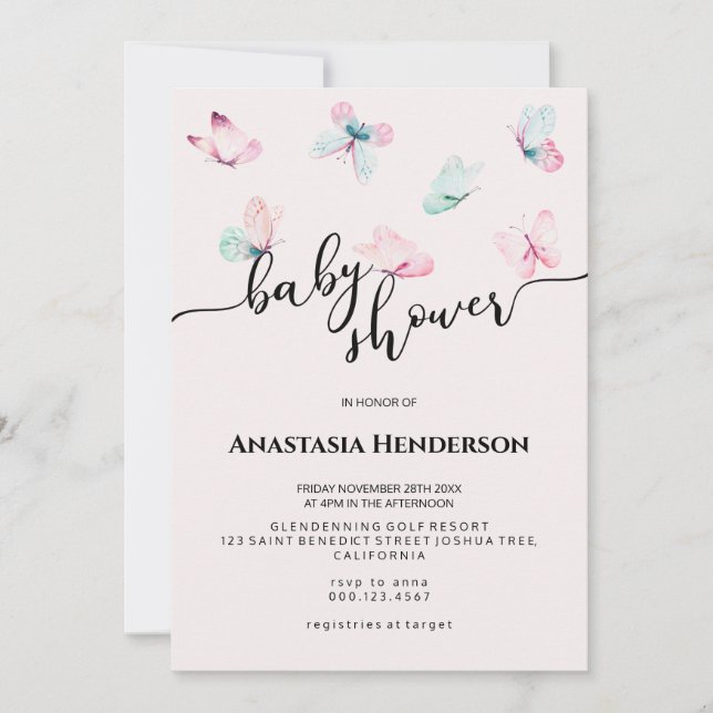 Babyduschinbjudan. (Framsida)