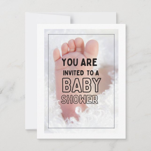 babyduschkort julkort (Framsida)