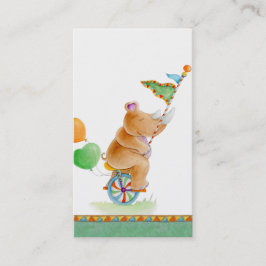 Babyduschnoshörningar av bok-presentkort visitkort