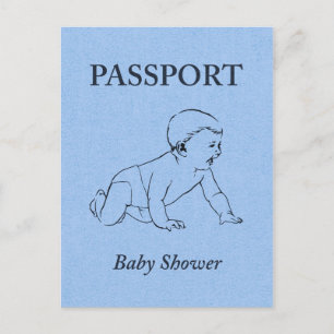 babyduschpass inbjudan vykort